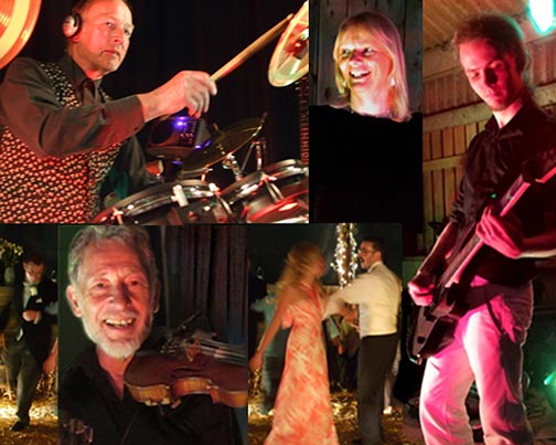 Electric barn dance and ceilidh band with Keith Harding, Bill Perring, Jordan Brown, and caller Polly Dare